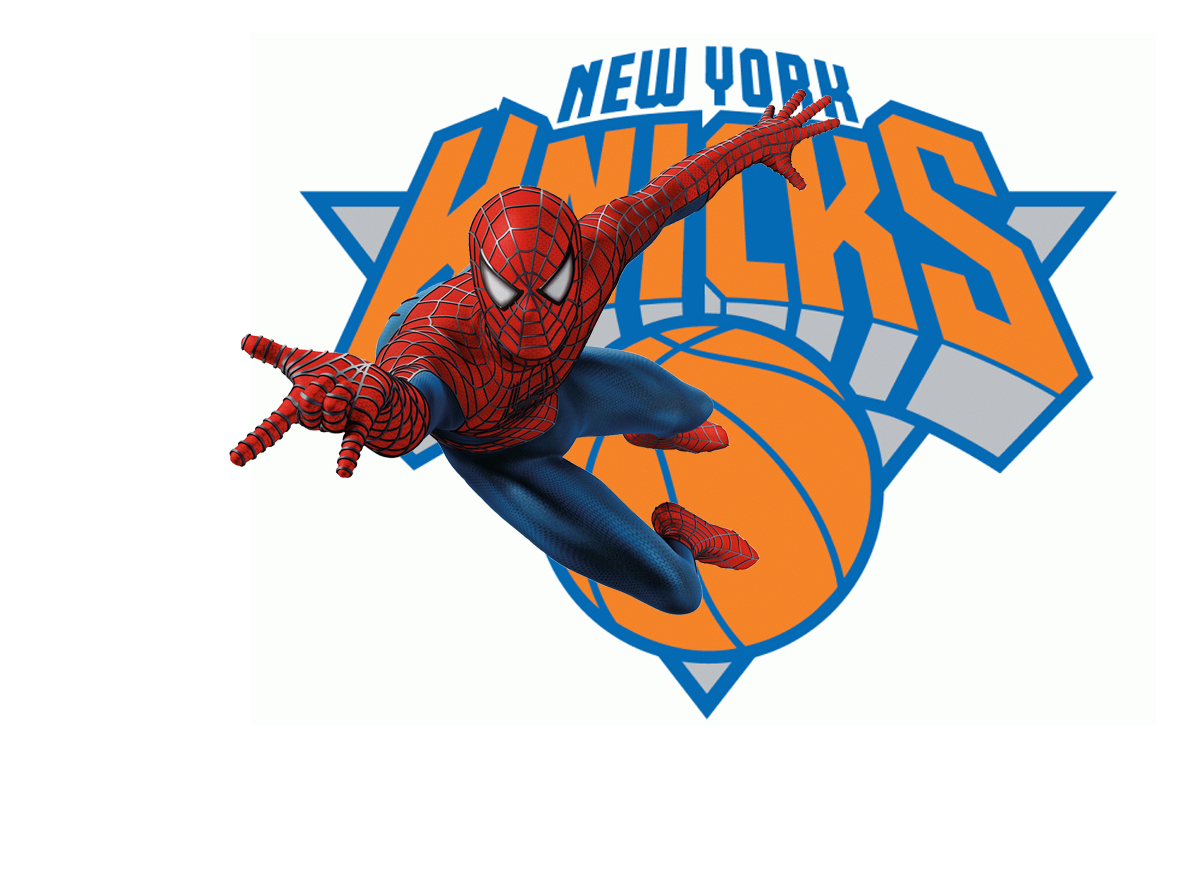 New York Knicks Spider Man Logo vinyl decal